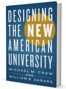 Book cover titled "Designing the New American University